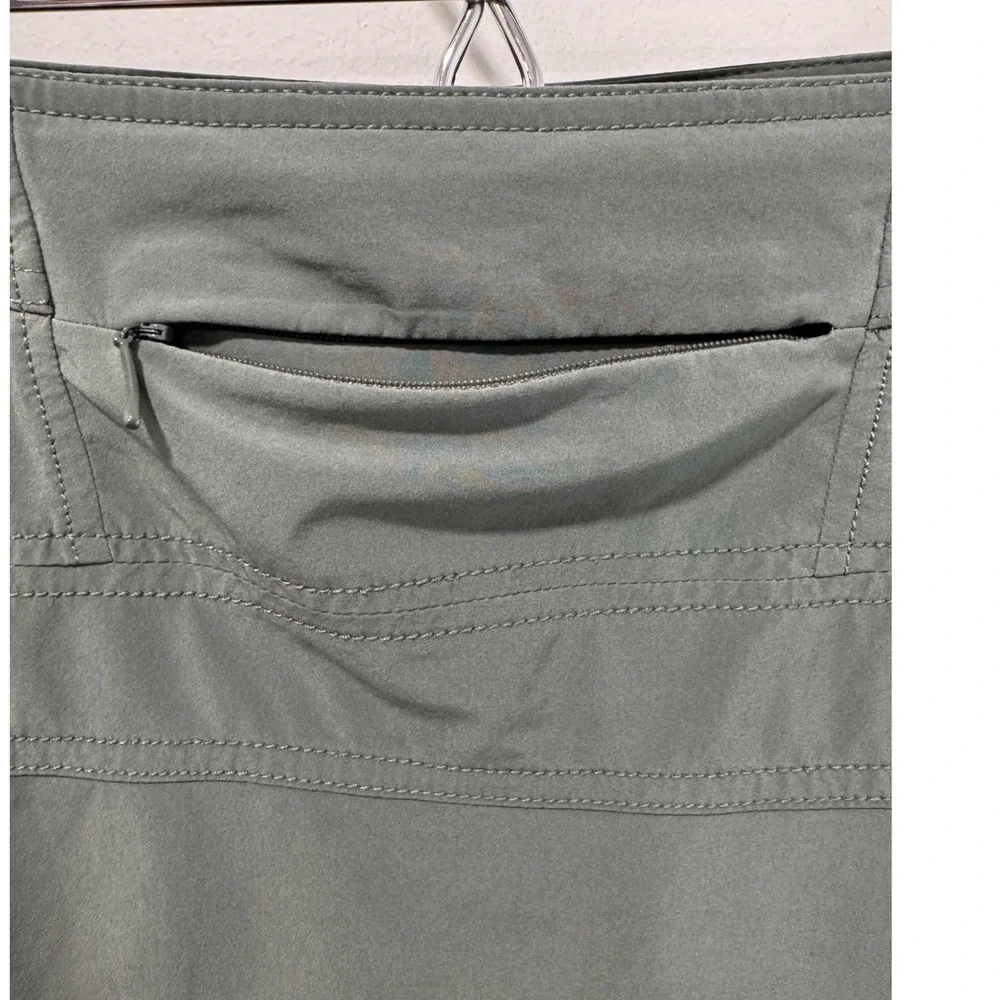 Athleta Womens Sage Green Active Skort Side Zip Stretch Hiking Golf Size‎ 10